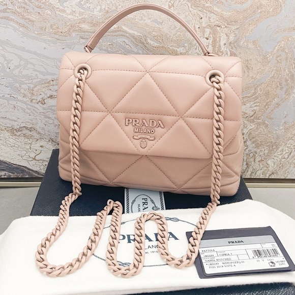 Prada Handbags - In Stores! Prada Nappa Stitched Small Spectrum Bag